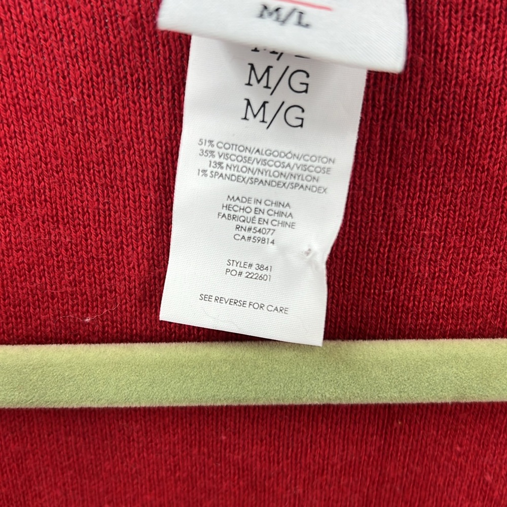 Cabi Cotton Blend Color Block Open Front Poncho W… - image 6